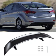 For 2012-2024 Hyundai Elantra 47" Rear Trunk Spoiler Racing GT Wing Gloss Black