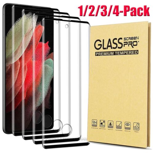 For Samsung Galaxy S21 S20 FE Ultra S10+ Note20 Tempered Glass Screen Protector