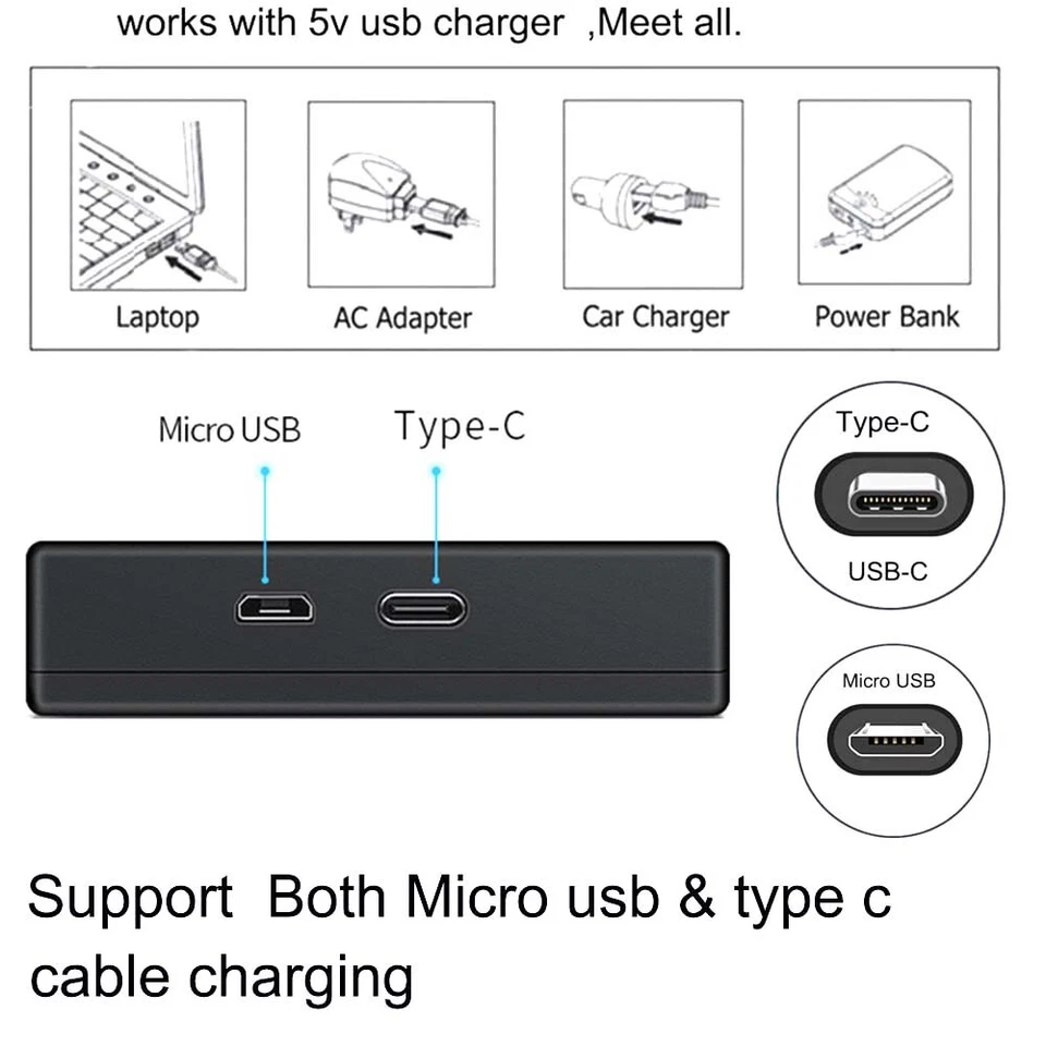 Dual Battery Charger For CANON NB-2LH MVX40 MVX40i MVX45i MVX200 MVX200i MVX250i - Image 3 of 4