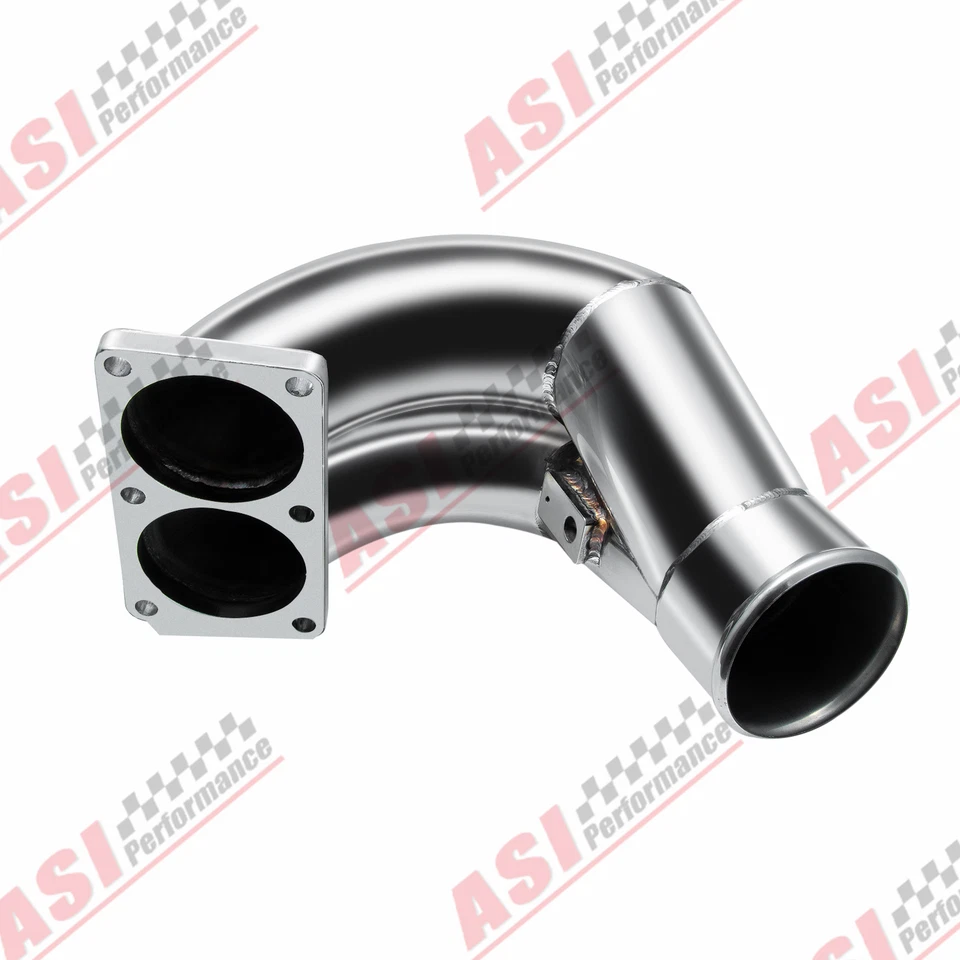 Codo de admisión crudo de acero inoxidable de 3,5" para Dodge Ram 2500 3500 07-18 6,7 L Turbo Foto 2 de 4