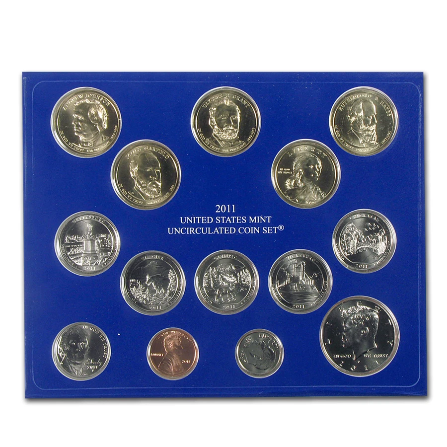2011 US Uncirculated Mint set Philadelphia and Denver Mint 28 coins - Image 2 of 3