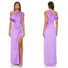 SHOW ME YOUR MUMU Jodie Dress In Violet Luxe Satin size M NWT $198 msrp
