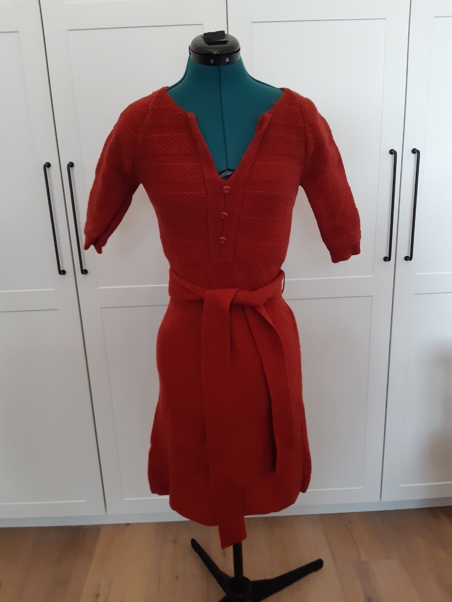 marc by marc jacobs red wool sweater mini dress XS S | eBay