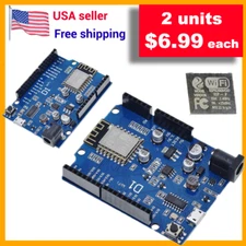 **2 units!** D1 CH340 WiFi Board ESP8266 ESP-12F for Arduino UNO IDE and WeMos