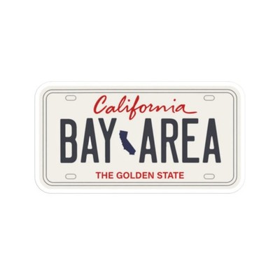 Bay Area Sticker California Sticker California Vanity Plate Sticker