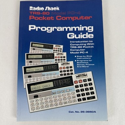 Vintage Radio Shack TRS-80 PC-4 Pocket Computer Programming Guide 26-3650A