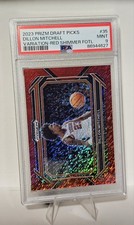🔥/9🔥 2023 Panini Prizm Draft Picks - Dillon Mitchell #35 Red Shimmer /9  (RC)