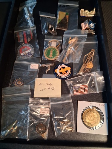 " Junk Drawer " 17 Miltary items (Lot #12)
