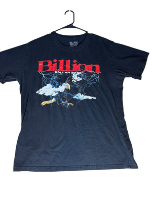 Billion Dollar Baby Streetwear Graphic Band Tee Shirt  Men's Large Black