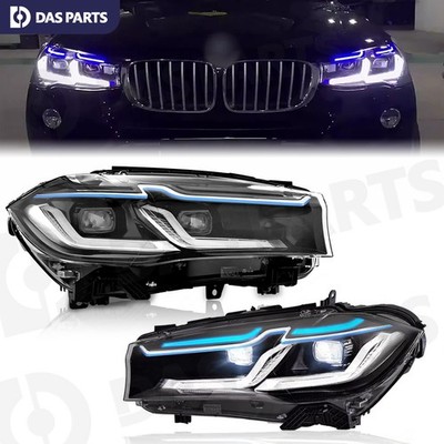 w/AFS Upgrade LED Headlight Headlamp For 2014-2018 BMW X5 X6 F15 F16 Xenon HID