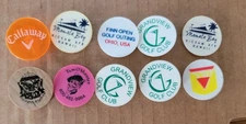 10 Golf Ball Markers Assorted Brands Promotional Mamala Bay Hawai Grand View GC 