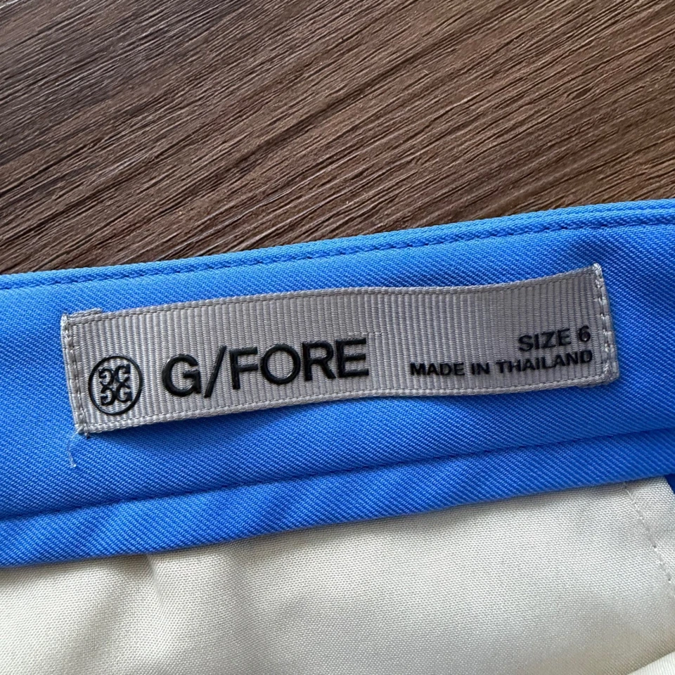 Pantalones de golf G/FORE para mujer talla 6 blanco azul negro bloque de color pantalones activos Foto 3 de 4