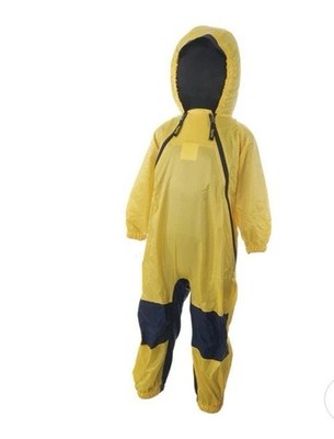 Tuffo Muddy Buddy Toddler Size 4T Yellow Rain Suit One Piece Outdoor Zip