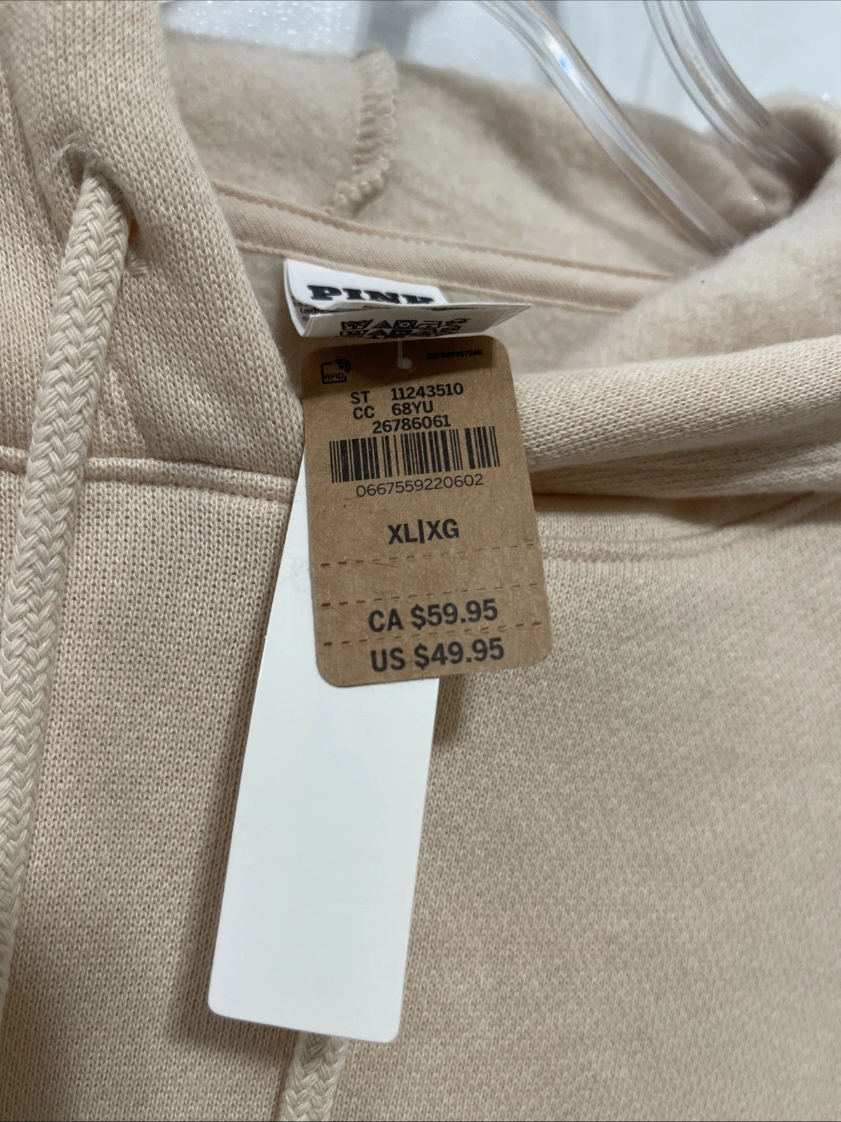 UNDERCOVER Felpa Victoria's Secret ROSA set pile felpa con cappuccio e pantaloni taglia Xl nuova