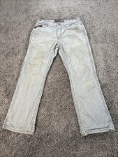 Ariat FR Pants Mens 33x31 Gray M4 Low Rise Boot Cut Flame Resistant Work CAT 2