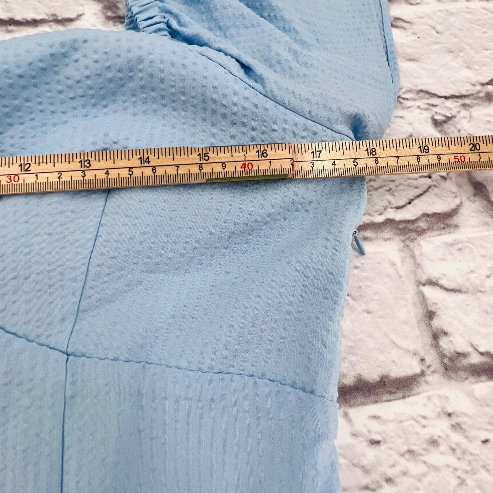 VETEMENTS Abito Nine West taglia 6 blu lago spalle scoperte cravatta davanti ginocchio Minka