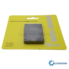 NEW Fits Sony PlayStation 2 PS2 Slim Game Console 128MB Megabyte Memory Card US