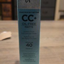 IT Cosmetics CC Oil-Free Matte Cream Full Coverage SPF 40 Rich Honey