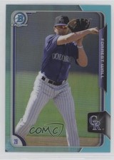 2015 Bowman Draft Chrome Sky Blue Refractor Forrest Wall #73 5z4