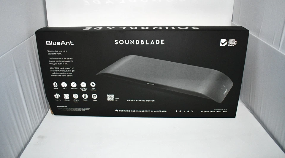 BlueAnt Soundblade Leistungsstarker Soundbar Monitor #SOUNDBLADE-CH NEU IM KARTON