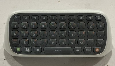 Genuine Official OEM Microsoft  XBOX 360 Chatpad Keyboard White Color Used