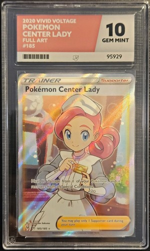 Pokémon Center Lady graded ACE 10 for sale on eBay