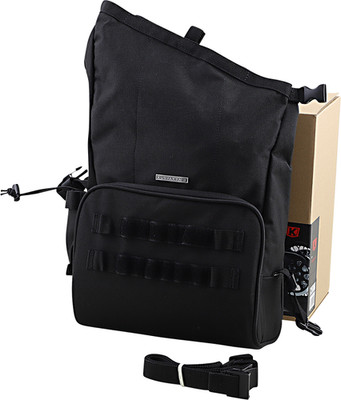 Kuryakyn Hoodrat Universal Solo Satteltasche schwarz für Harley Softail 87-26