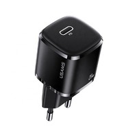 Usams Lad. Netzwerk. 1X USB-C T36 Mini 20W (Nur Kopf) PD3.0 Schnellladung Schwar