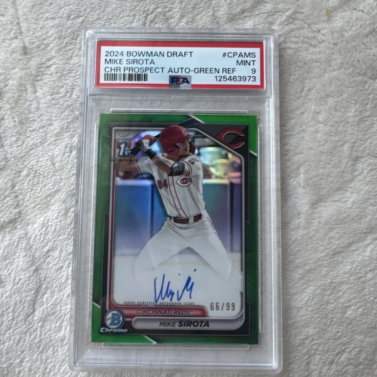 Bowman Cincinnati Reds Baseball Autographed Sports Trading Cards