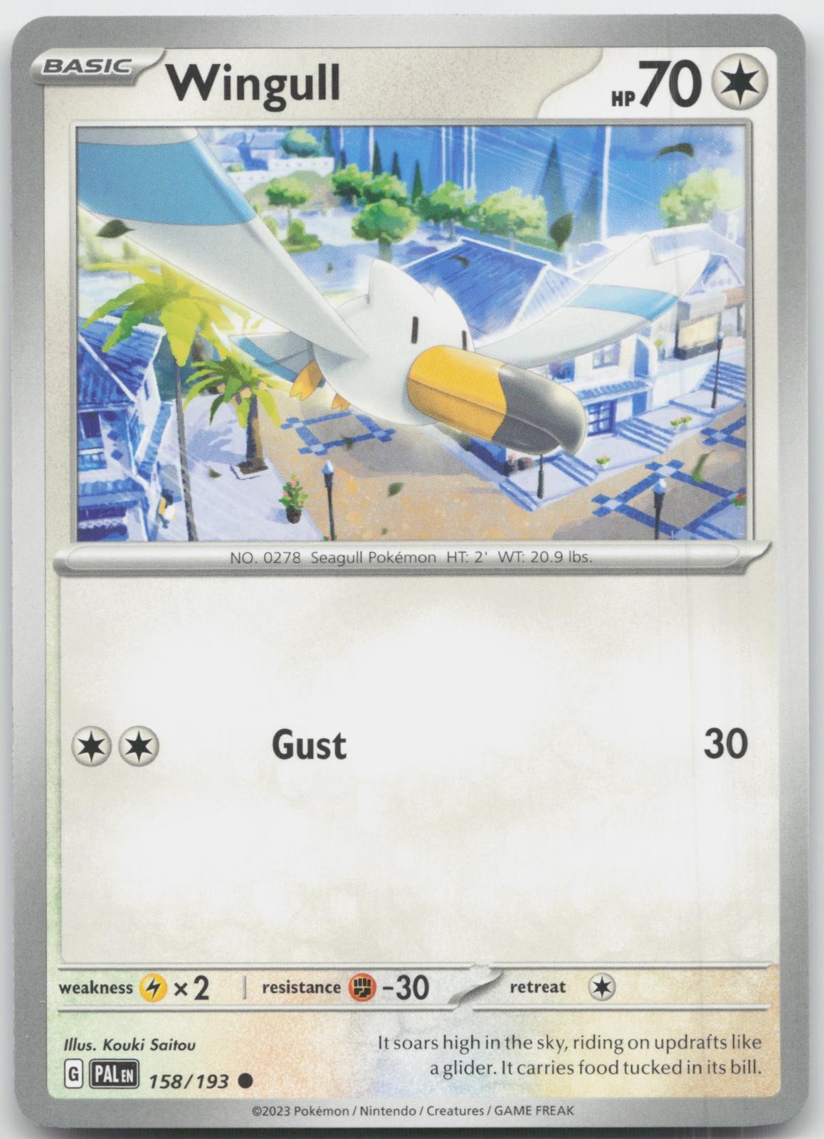 Wingull 158/193 Common Paldea Evolved Pokemon Near Mint