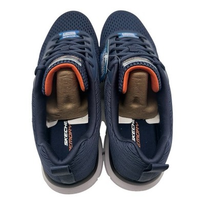 Skechers Track Moulton Shoes Mens Sz 11 Navy Sneakers Lite-Weight