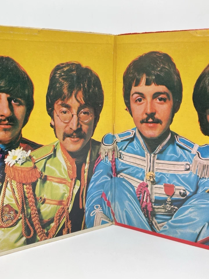 THE BEATLES SGT PEPPER'S LONELY HEARTS CLUB BAND 12" LP VG VINYL ORANGE LABELS - Image 3 of 4