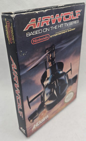 Airwolf NES Nintendo 1989 gioco con scatola no manuale testato cartuccia autentica