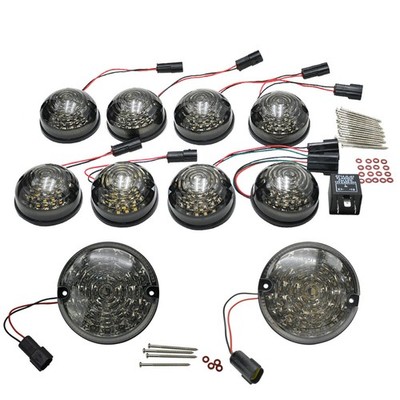 10 pieces complete set lamp indicator brake light fog lights for Land Rover