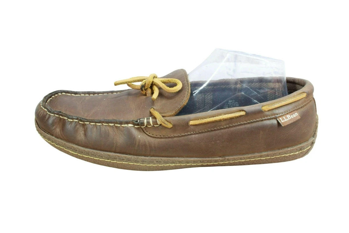 ll bean mens size 11 shoes brown fleece lined slip on comfort slippers L.L. Bean Men main image 2