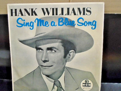 HANK WILLIAMS ''10'' LP '' SING ME A BLUE SONG '' Or.UK MGM EX++ COND.IN COMPANY SL.