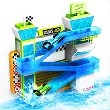   Splash Wheels  Bathtime Raceway Car Ramp Toddler Bath Toy  Race Car Track wit