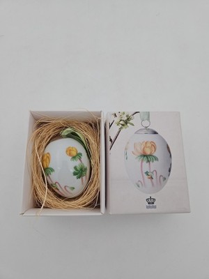 Royal Copenhagen Easter Egg Winter Aconite Krokus Crocus 2.36 Inch Gift Box