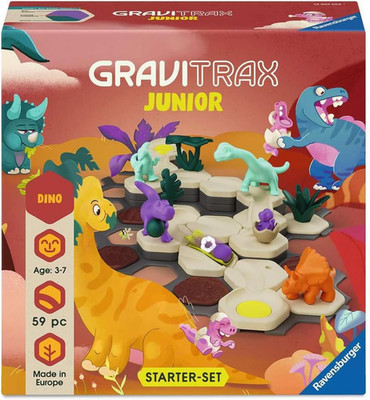 Ravensburger GraviTrax Junior Starter Set Dino 59 Piece Marble Run Building Set