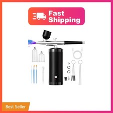 Crpen 48PSI Cordless Airbrush Kit Black