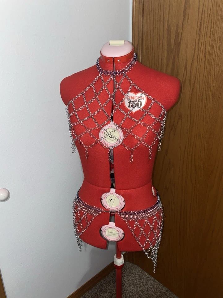 Chain Belt/ Shawl- Blue And silver  - Image 4 of 4