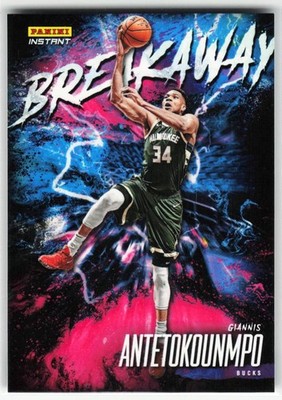 2020-21 Panini Instant Breakaway Giannis Antetokounmpo #B15 /5357 Milwaukee
