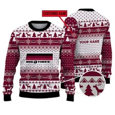 Personalized Big O Tires Logo Ugly Christmas Sweater
