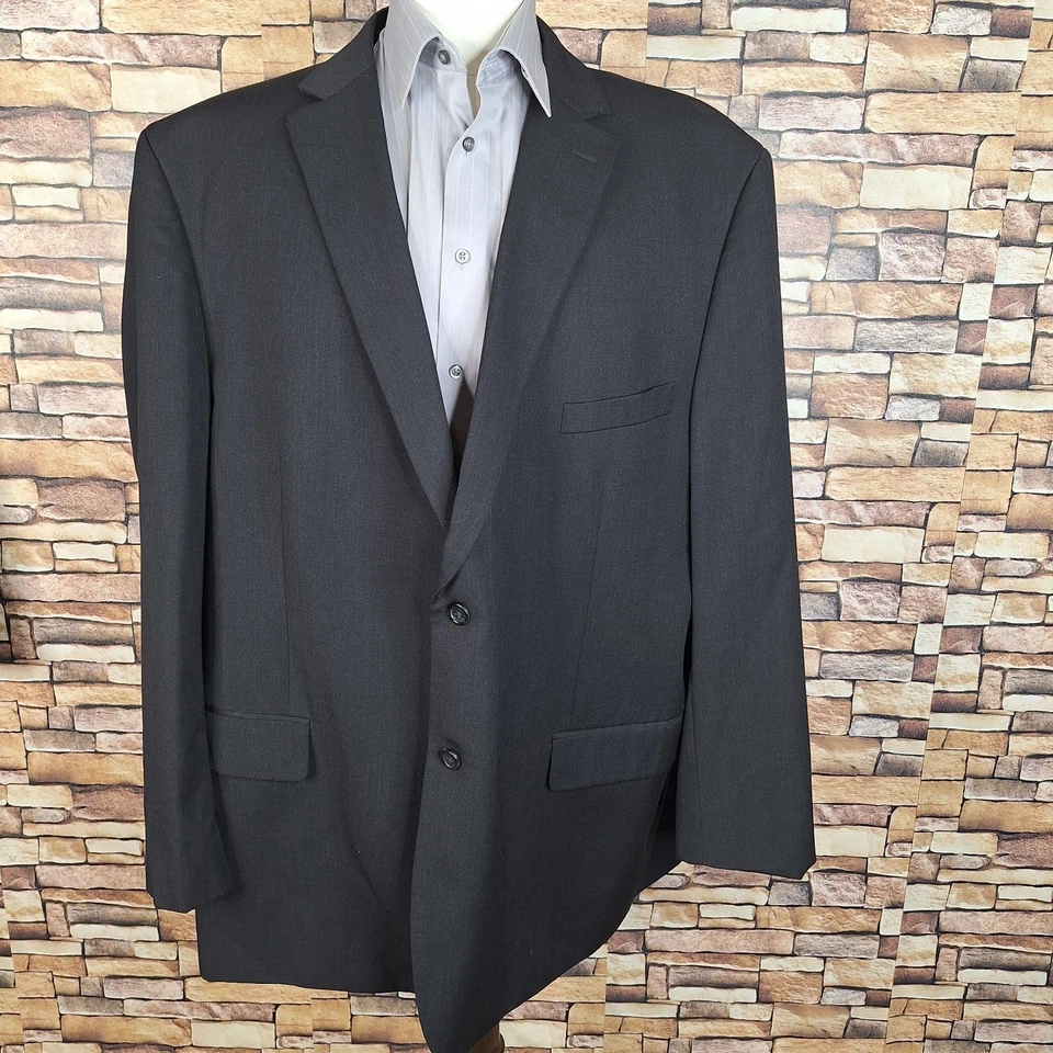 Traje Pronto Uomo 2 Piezas Hombre 56L 46X32 Negro Doble Ventilación Lana Foto 4 de 4