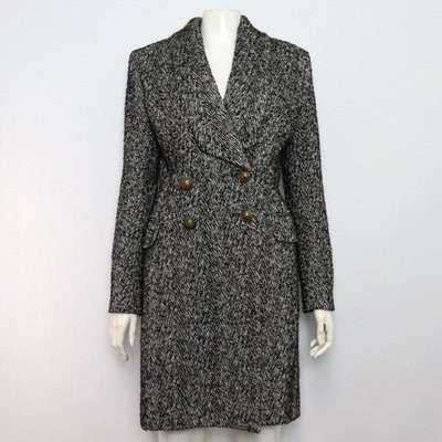 Balmain zweifarbiger langer Mantel aus Wolle Doppeljacke 19571 152317610