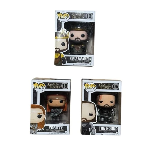 Funko Pop! Vinyl Game of Thrones Renly #12 Ygritte #18 Hound #05 Figures Lot