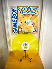 Pokemon Yellow Nintendo Gameboy Soundtrack Lathe Cut Vinyl Record