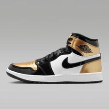 Size 9 - Air Jordan 1 Golf High Gold Toe for sale online | eBay