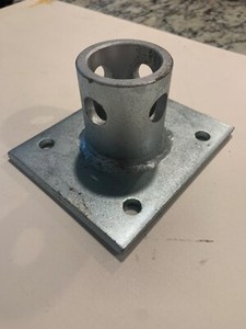 Bolt-On trailer jack mount Male Tubular bracket Bulldog Reese Valley Jack Mount