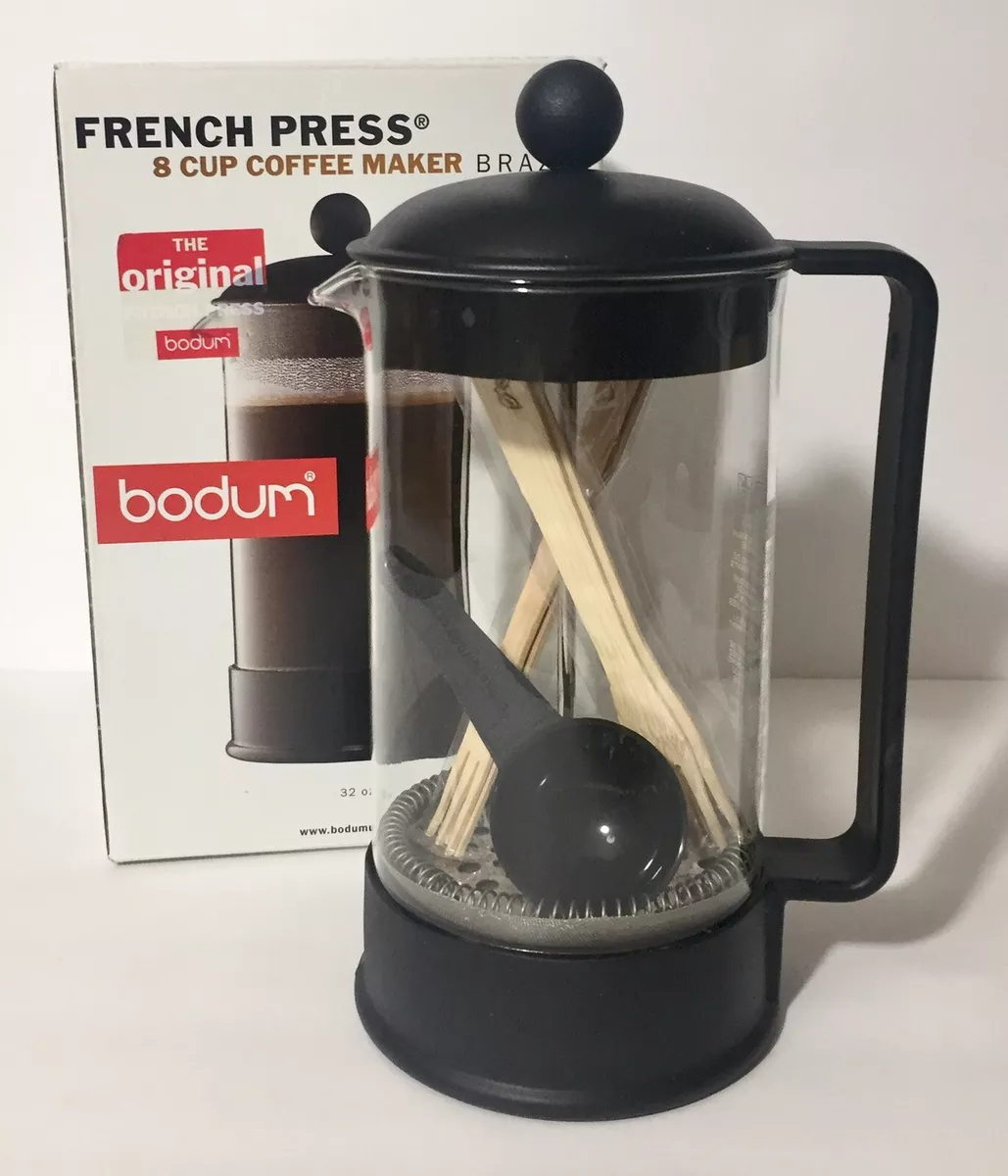 Bodum Brazil 8 Cup French Press Coffee Maker, Black